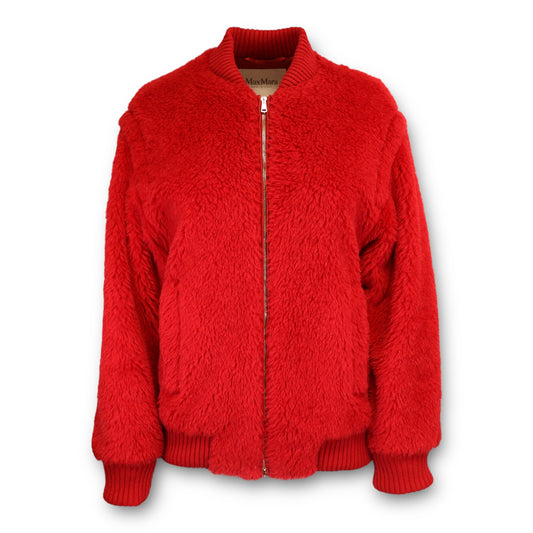 Max Mara Bomber Alpaca rot Gr. 36