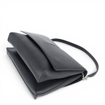 Jil Sander Medium View Schultertasche schwarz