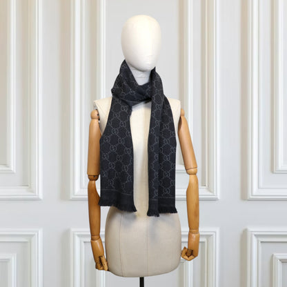 Gucci Schal GG grau reversible