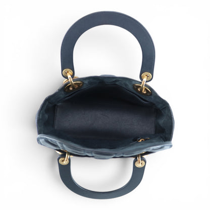 Dior Lady Dior Medium Nachtblau GHW