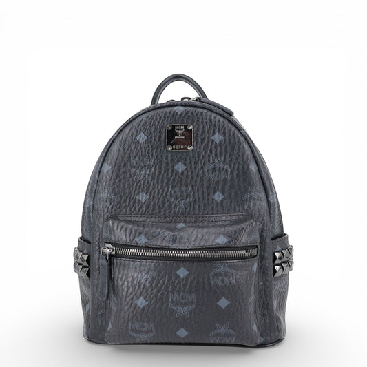 MCM Mini Stark Rucksack Visetos schwarz
