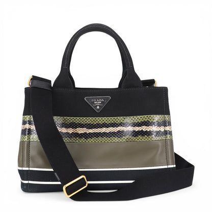 Prada Canapa schwarz/grün