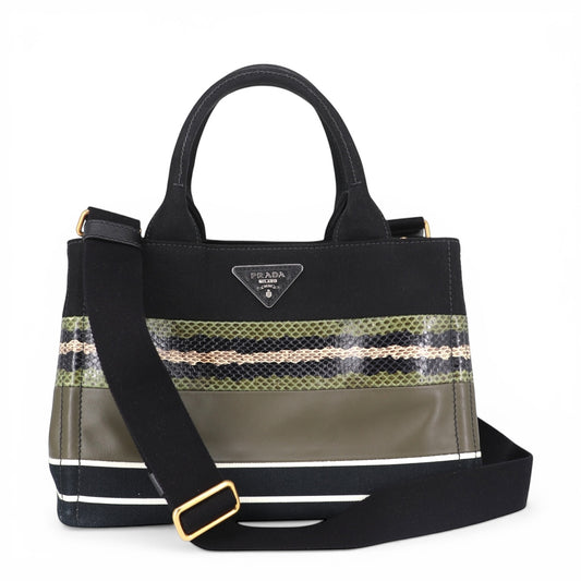 Prada Canapa schwarz/grün