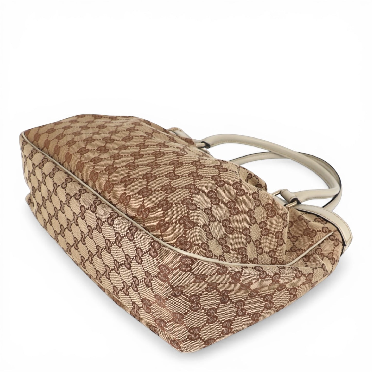 Gucci Schultertasche GG beige