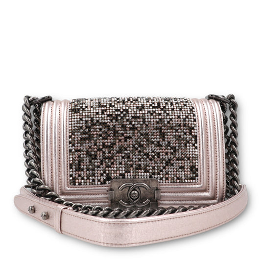 Chanel Small Boy by night