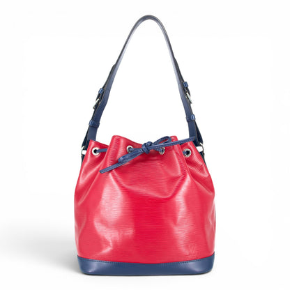 Louis Vuitton Petit Noé epi tricolor Fuchsia/Indigo/Figue