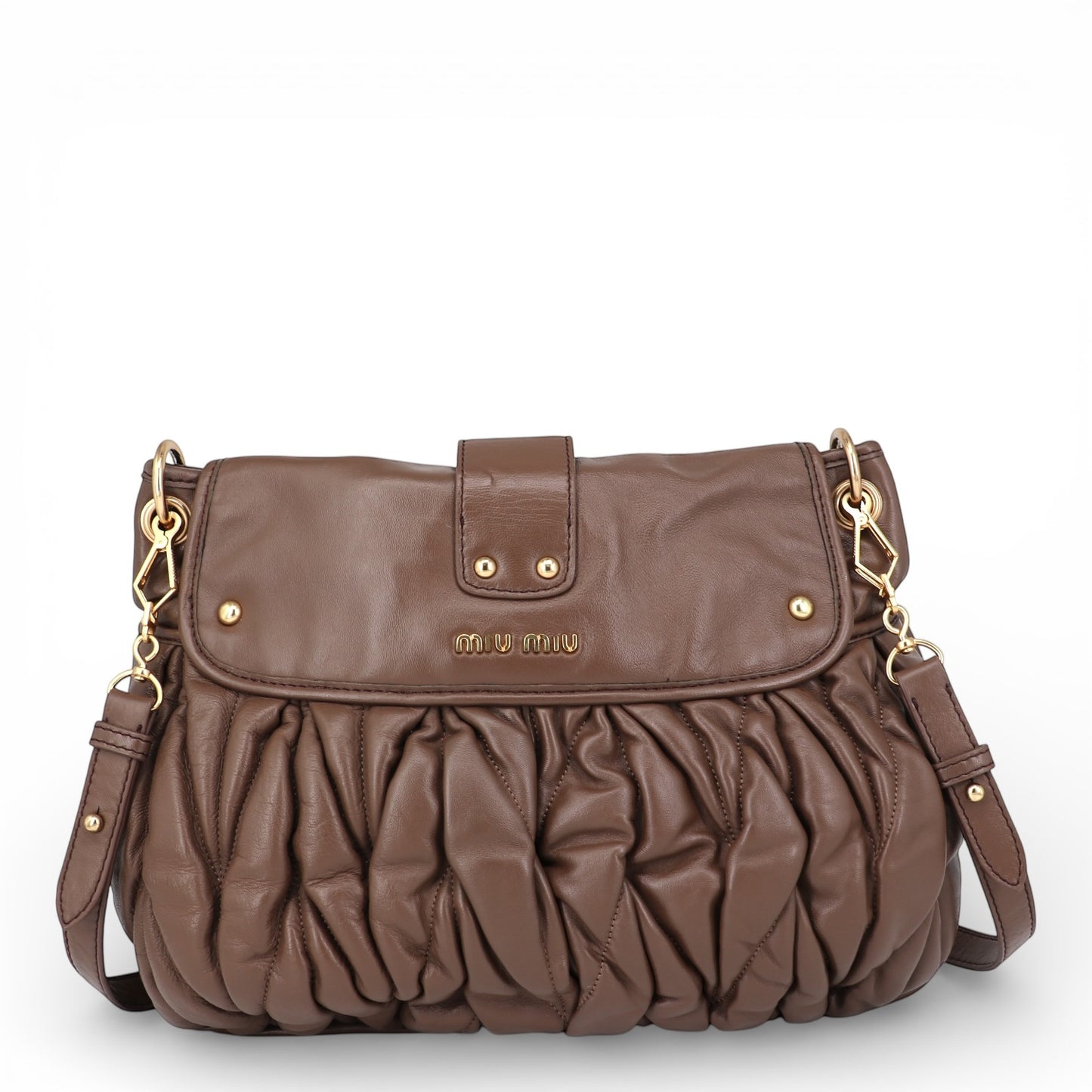 Miu Miu Two-way matelassé braun