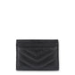 Saint Laurent Cassandre Kartenetui schwarz