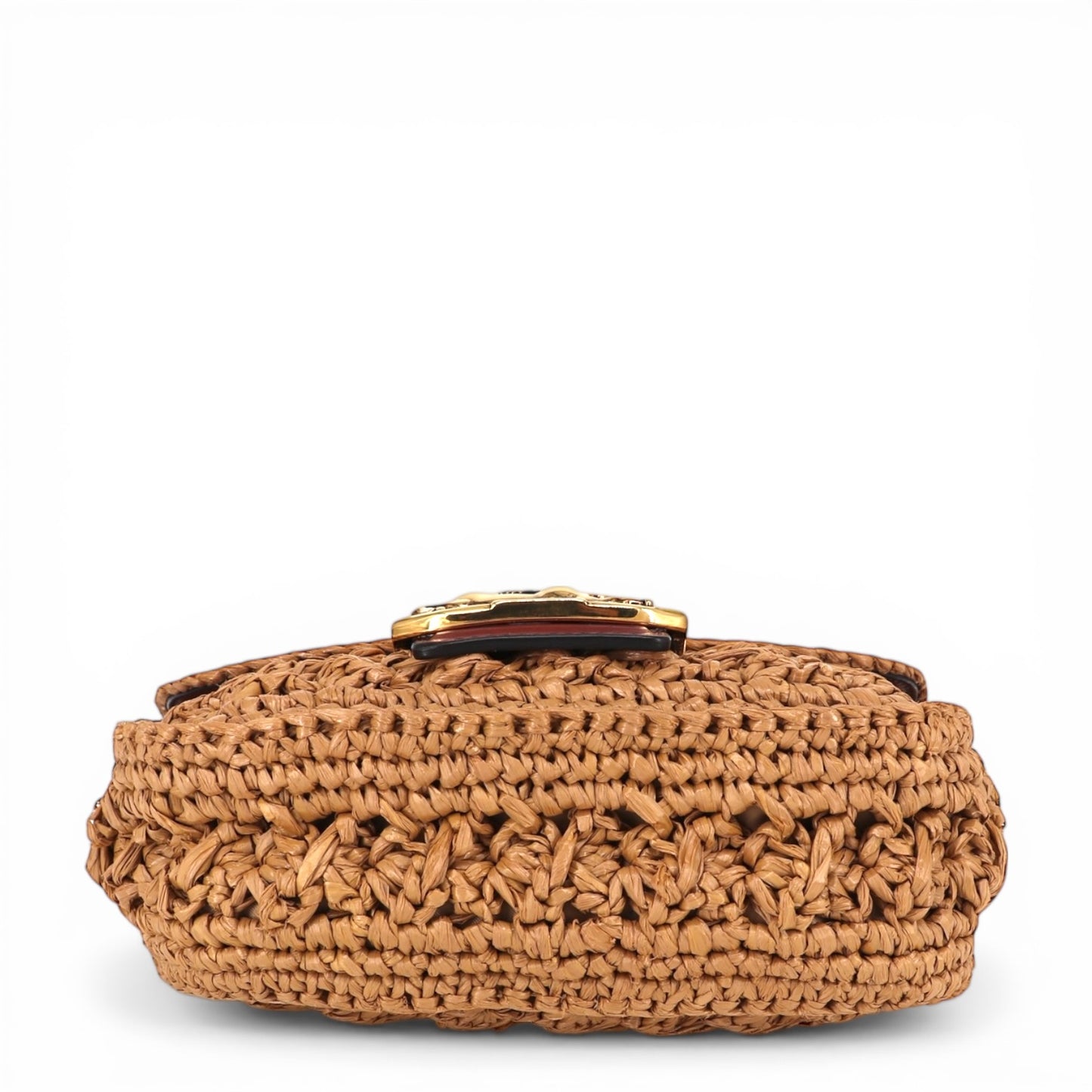 Etro Pegaso small raffia Umhängetasche