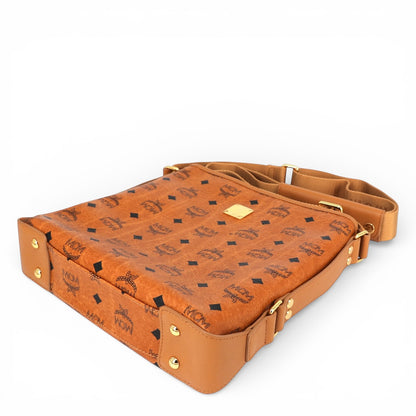 MCM Umhängetasche Visetos Cognac
