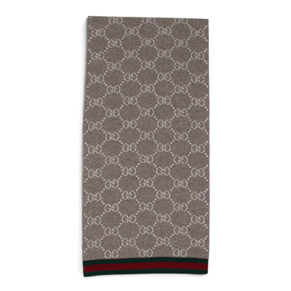 Gucci Wendeschal Wolle GG taupe/crème