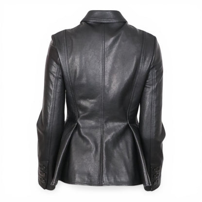 Dior Lederjacke schwarz FR 38 DE 36