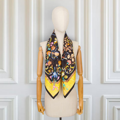 Hermès Carré "Pierres d'Orient et d'Occident" schwarz