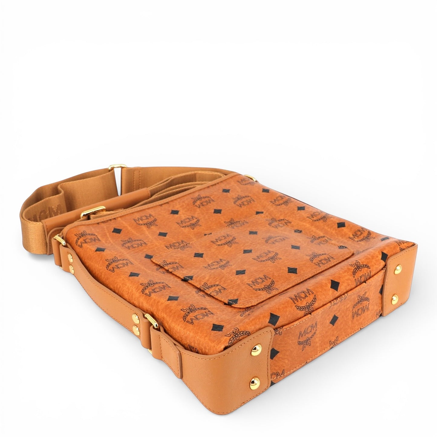 MCM Umhängetasche Visetos Cognac