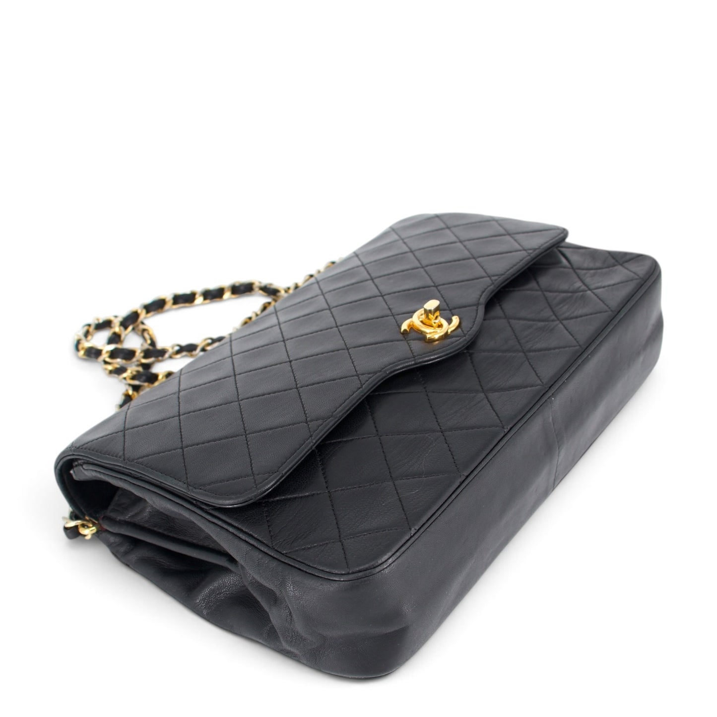 Chanel Matelassé Lammleder schwarz