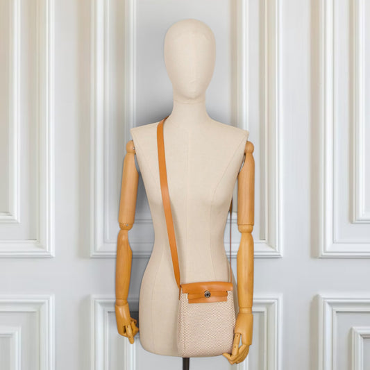 Hermès Herbag TPM crème/naturel