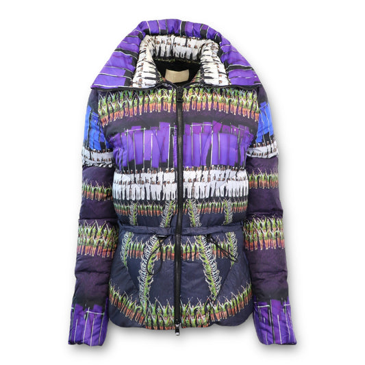Peter Pilotto Daunenjacke lila gemustert Gr. 38