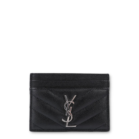 Saint Laurent Cassandre Kartenetui schwarz