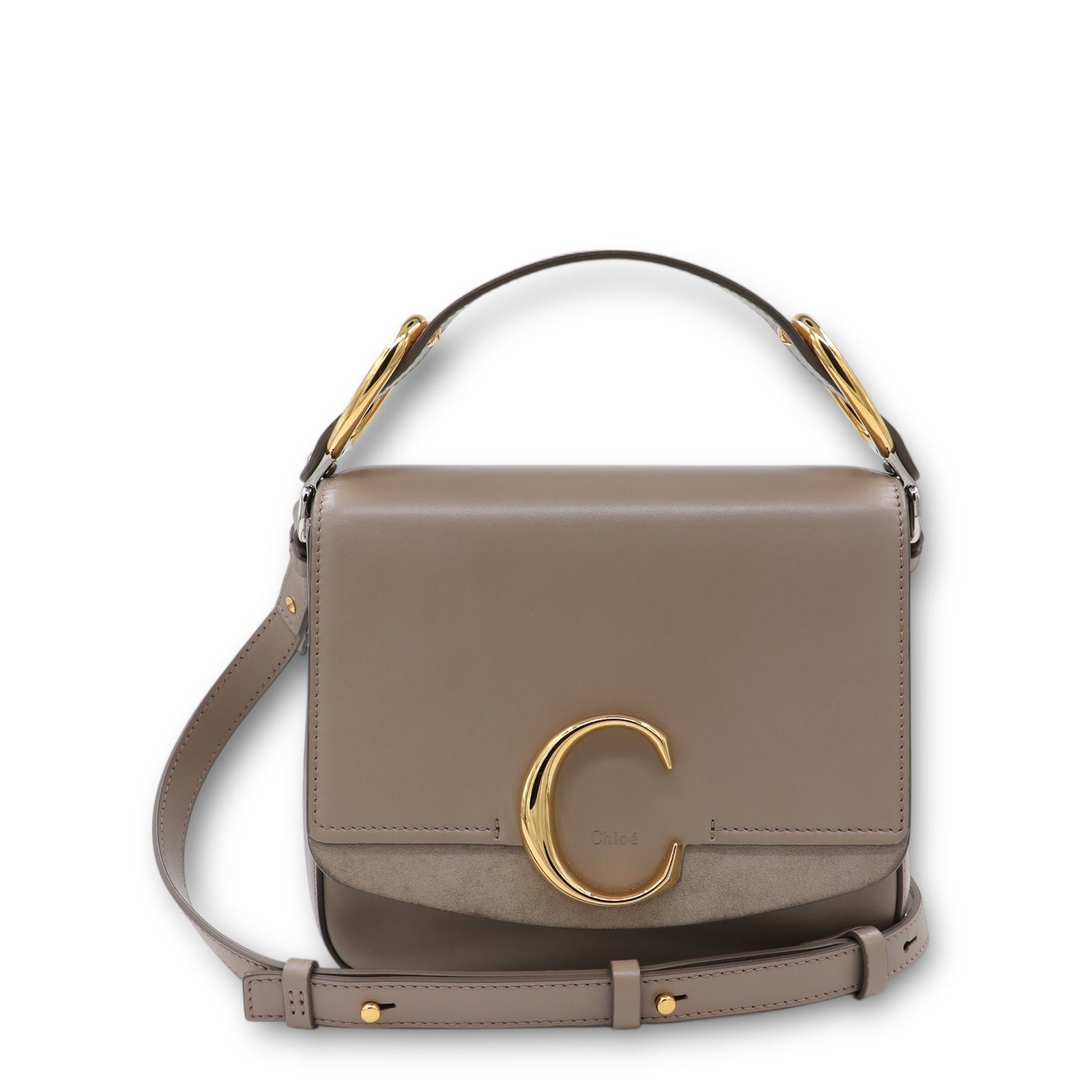 Chloé Small C Two-way taupe