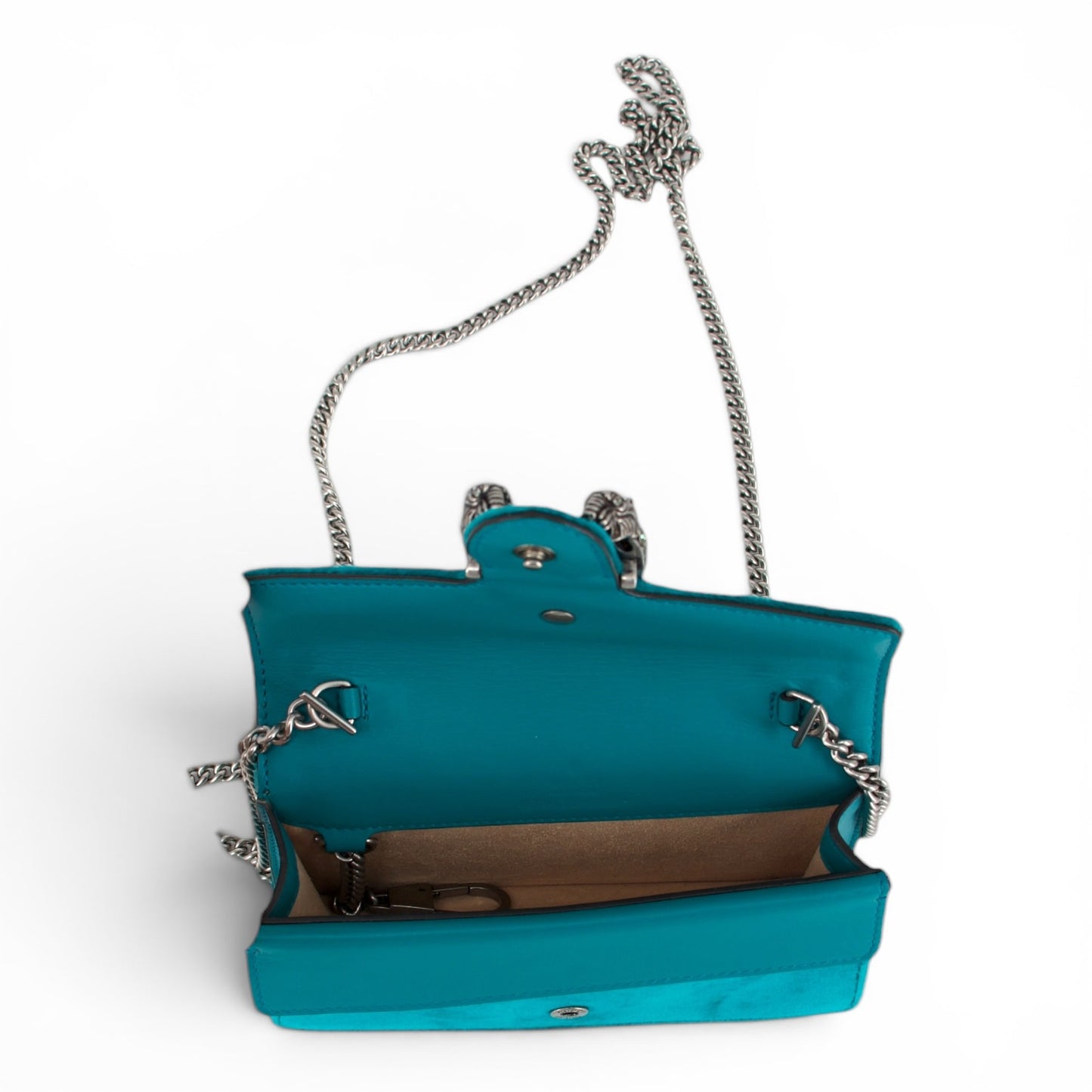 Gucci Dionysus super-mini Samt Türkis