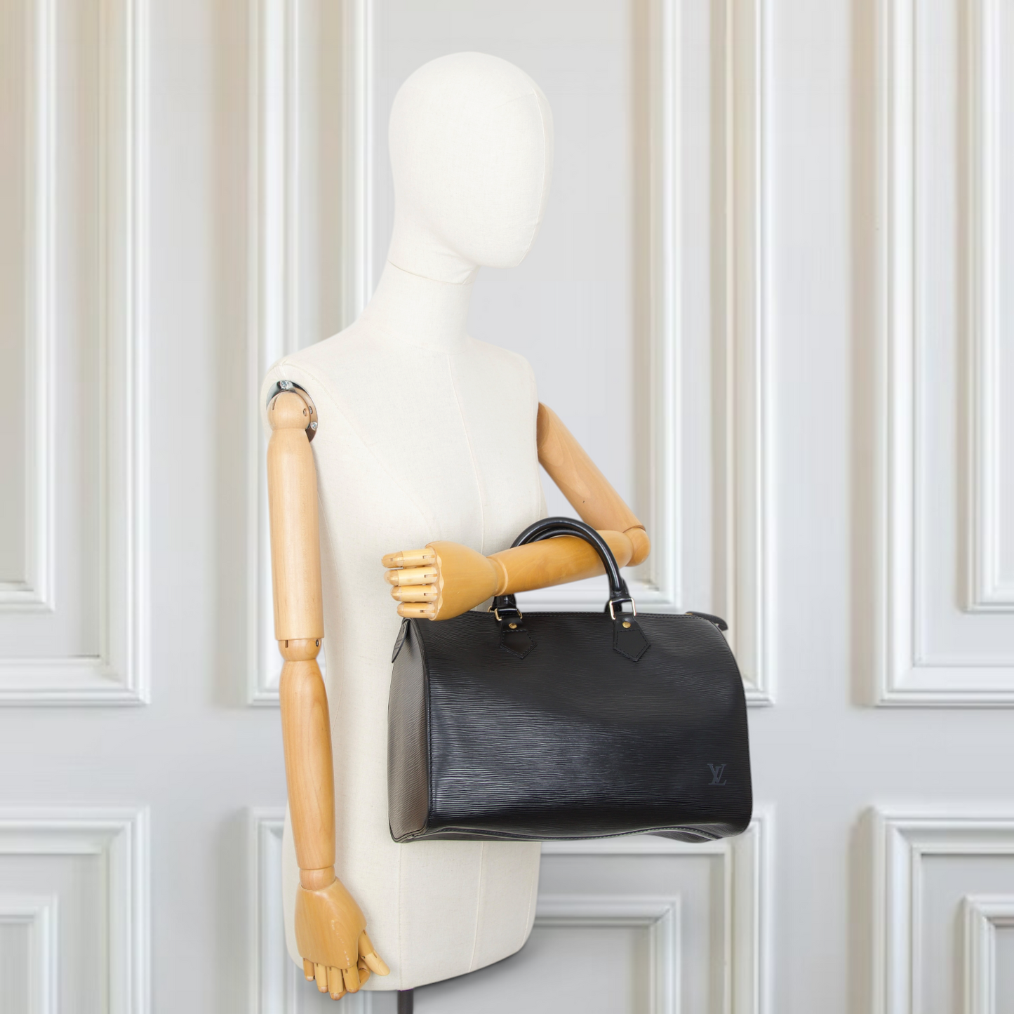 Louis Vuitton Speedy 30 Epi Schwarz