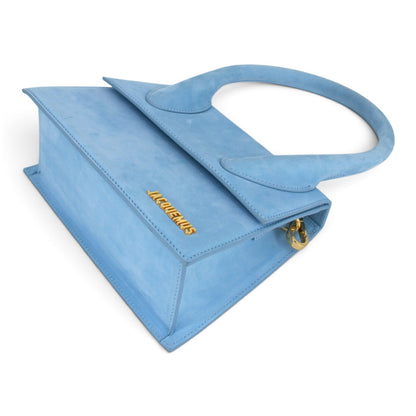 Jacquemus Le grand Chiquito Wildleder hellblau