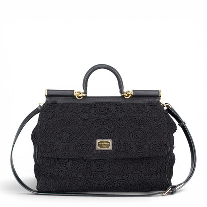 Dolce & Gabbana Large Sicily Spitze schwarz