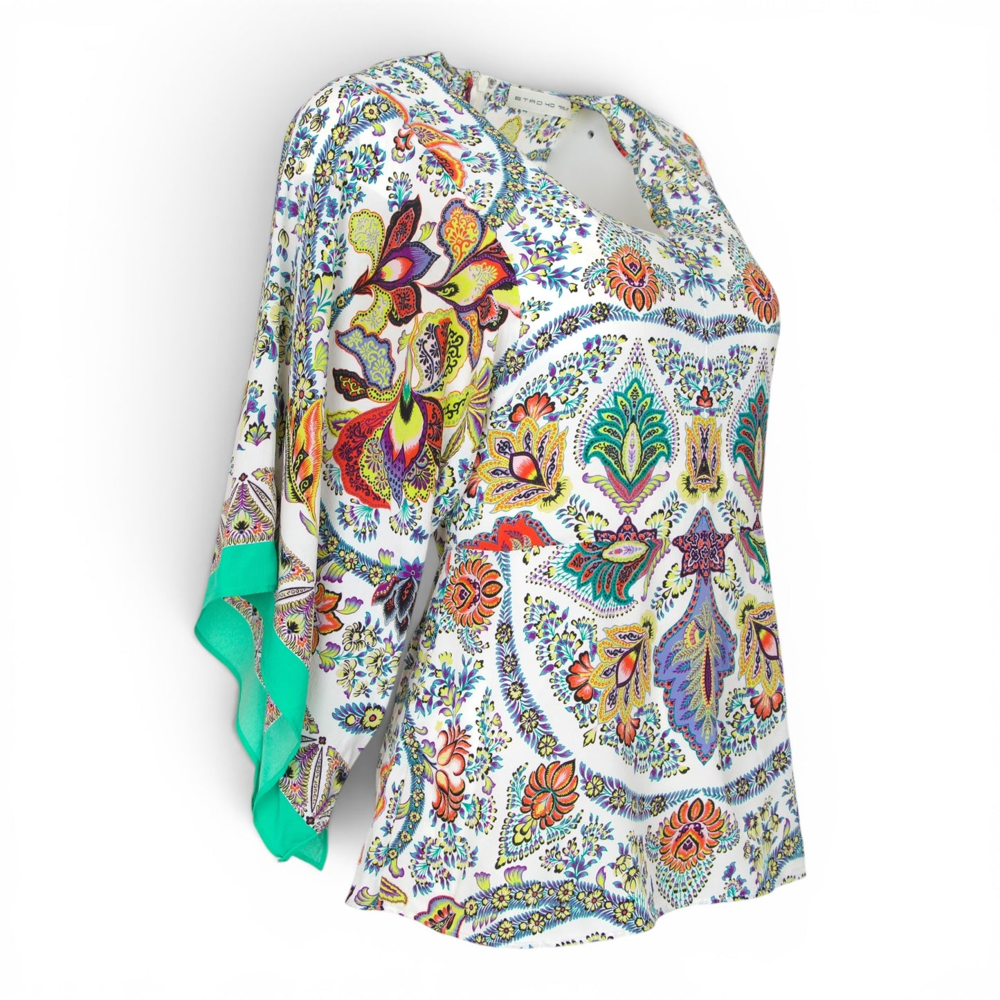 Etro Bluse weiss gemustert IT 40 DE 36