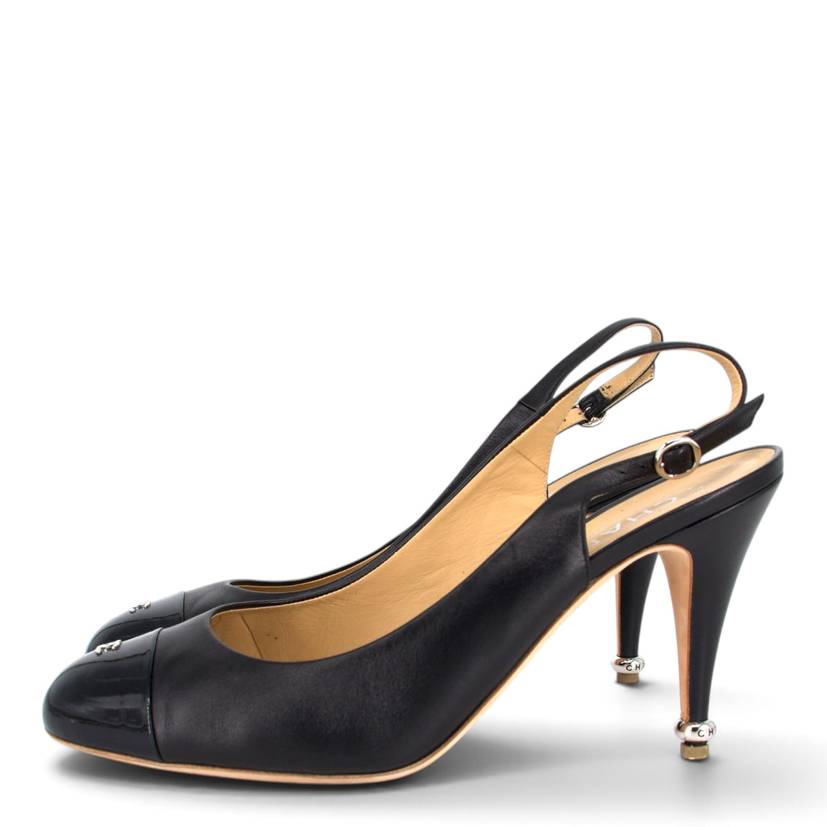 Chanel Slingbacks schwarz Gr. 41