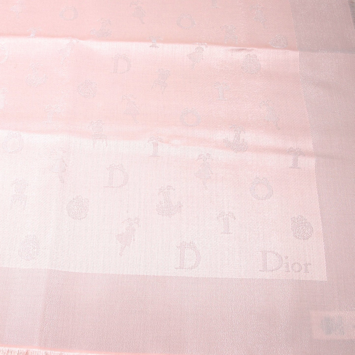 Dior Schal rosa 140 x 140 cm