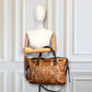 MCM Two-way Visetos braun mit Nieten