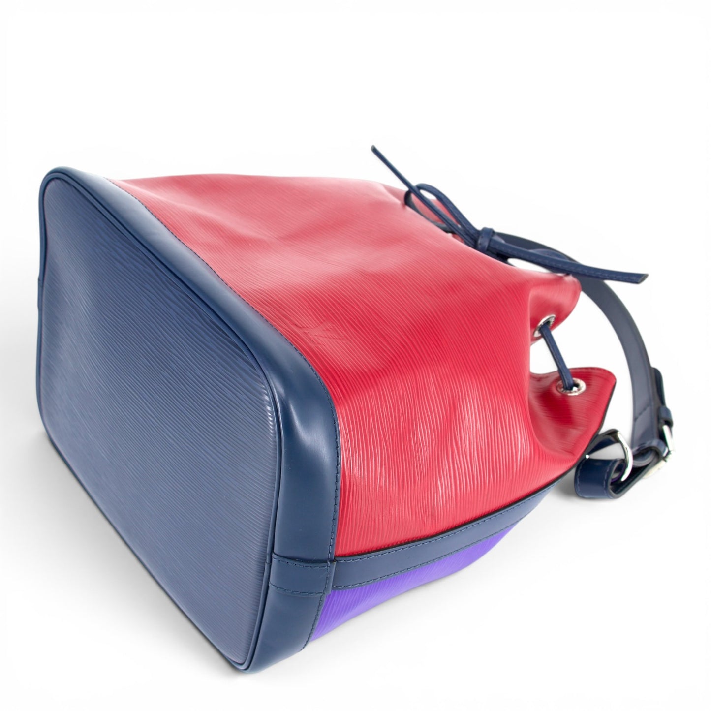 Louis Vuitton Petit Noé epi tricolor Fuchsia/Indigo/Figue