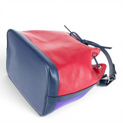 Louis Vuitton Petit Noé epi tricolor Fuchsia/Indigo/Figue