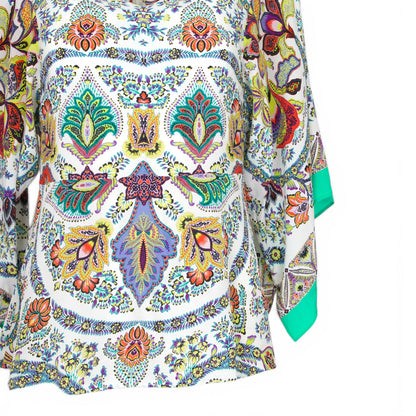 Etro Bluse weiss gemustert IT 40 DE 36