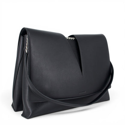 Jil Sander Medium View Schultertasche schwarz