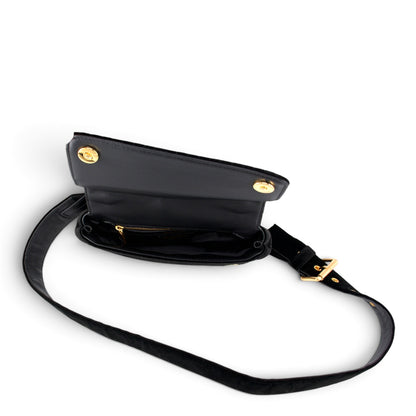 Moschino Umhängetasche Samt schwarz
