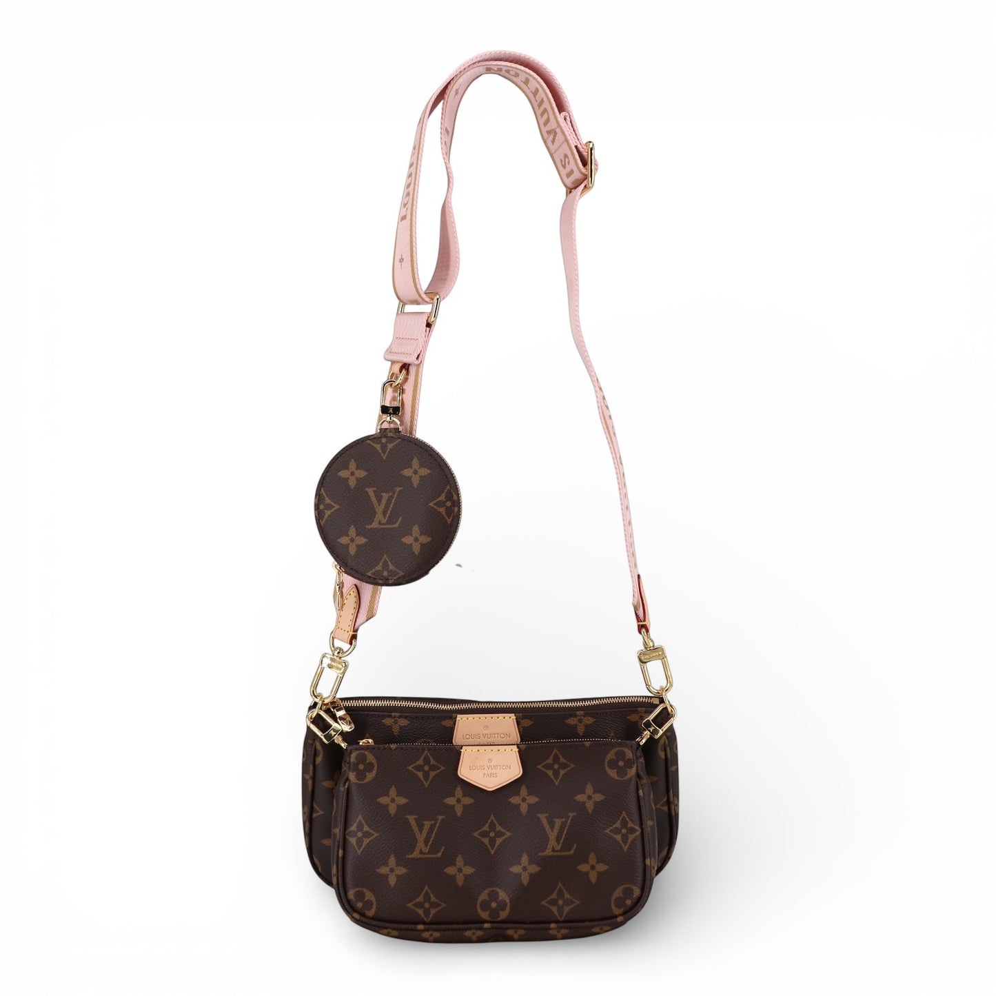 Louis Vuitton Multi-Pochette Accessoires Monogram rosa