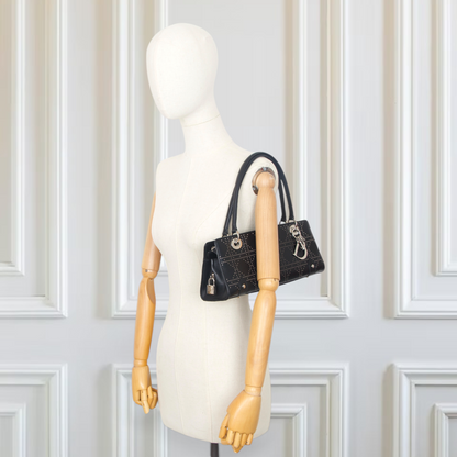 Dior East West Cannage Schultertasche schwarz