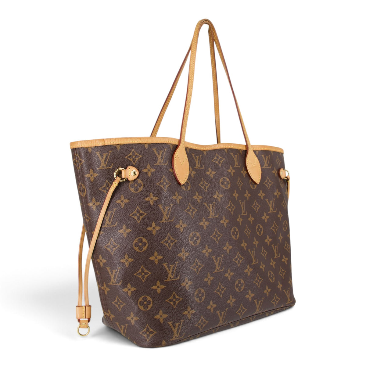 Louis Vuitton Neverfull MM + Pochette Monogram Cerise