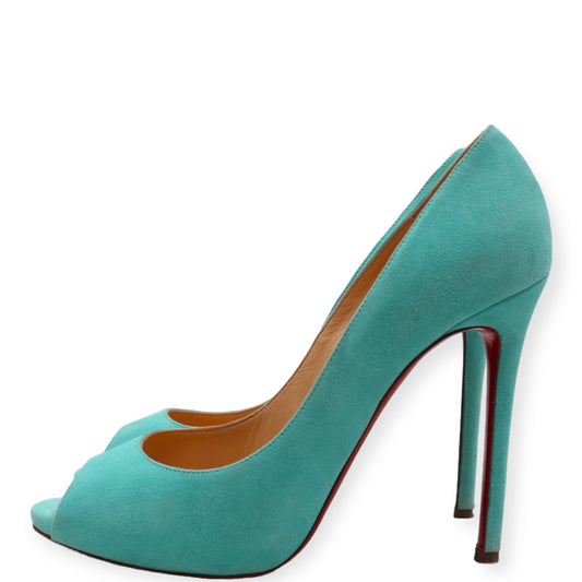 Christian Louboutin Peeptoes Aquamarine