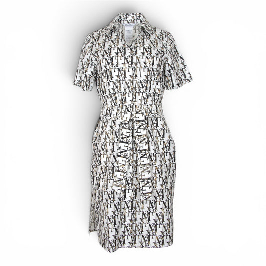 Max Mara Kleid weiss gemustert Gr. 38