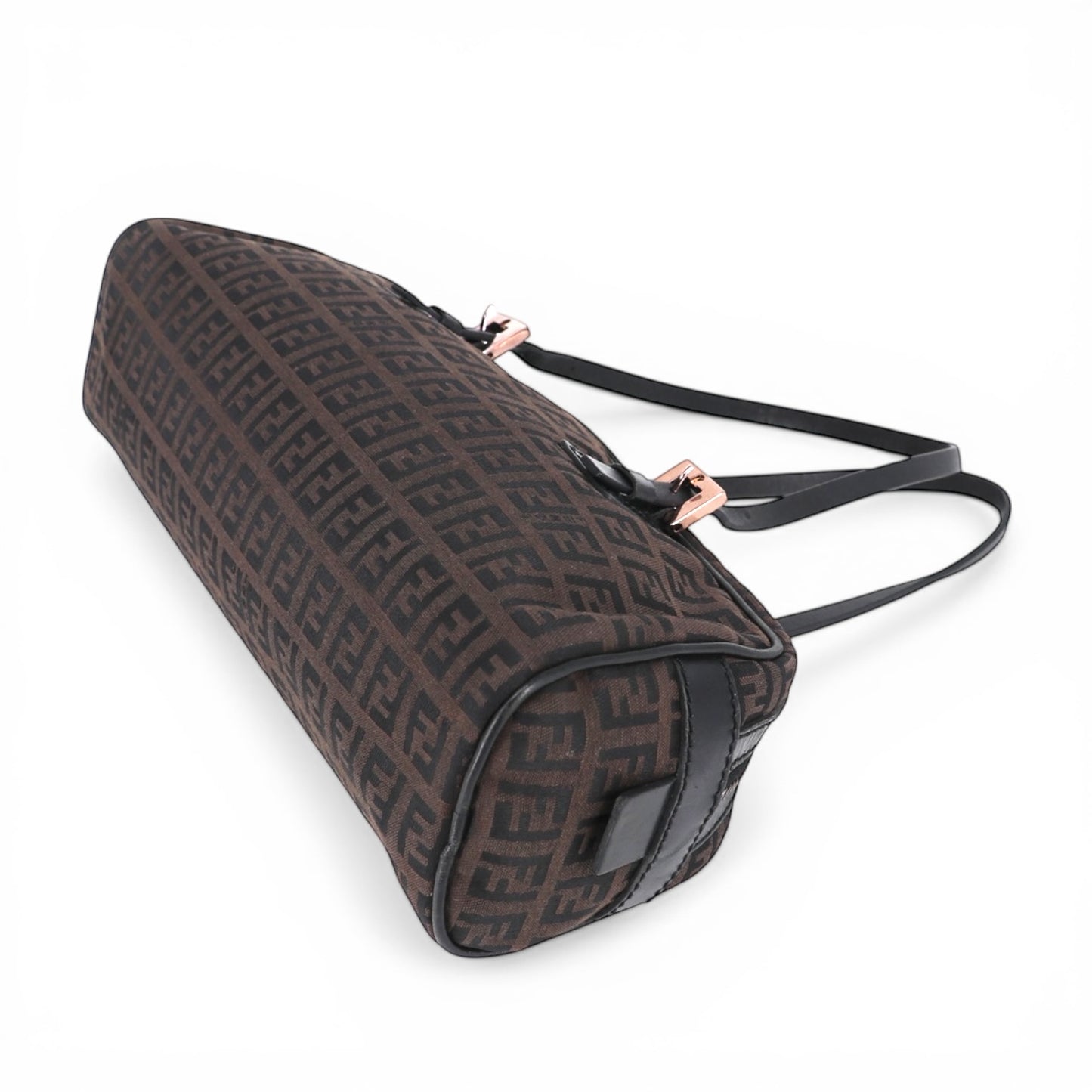 Fendi Zucchino Schultertasche braun