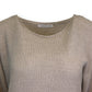 Fabiana Filippi Strickpullover taupe/silber Gr. M