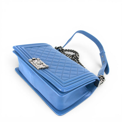 Chanel Medium Boy blau RHW