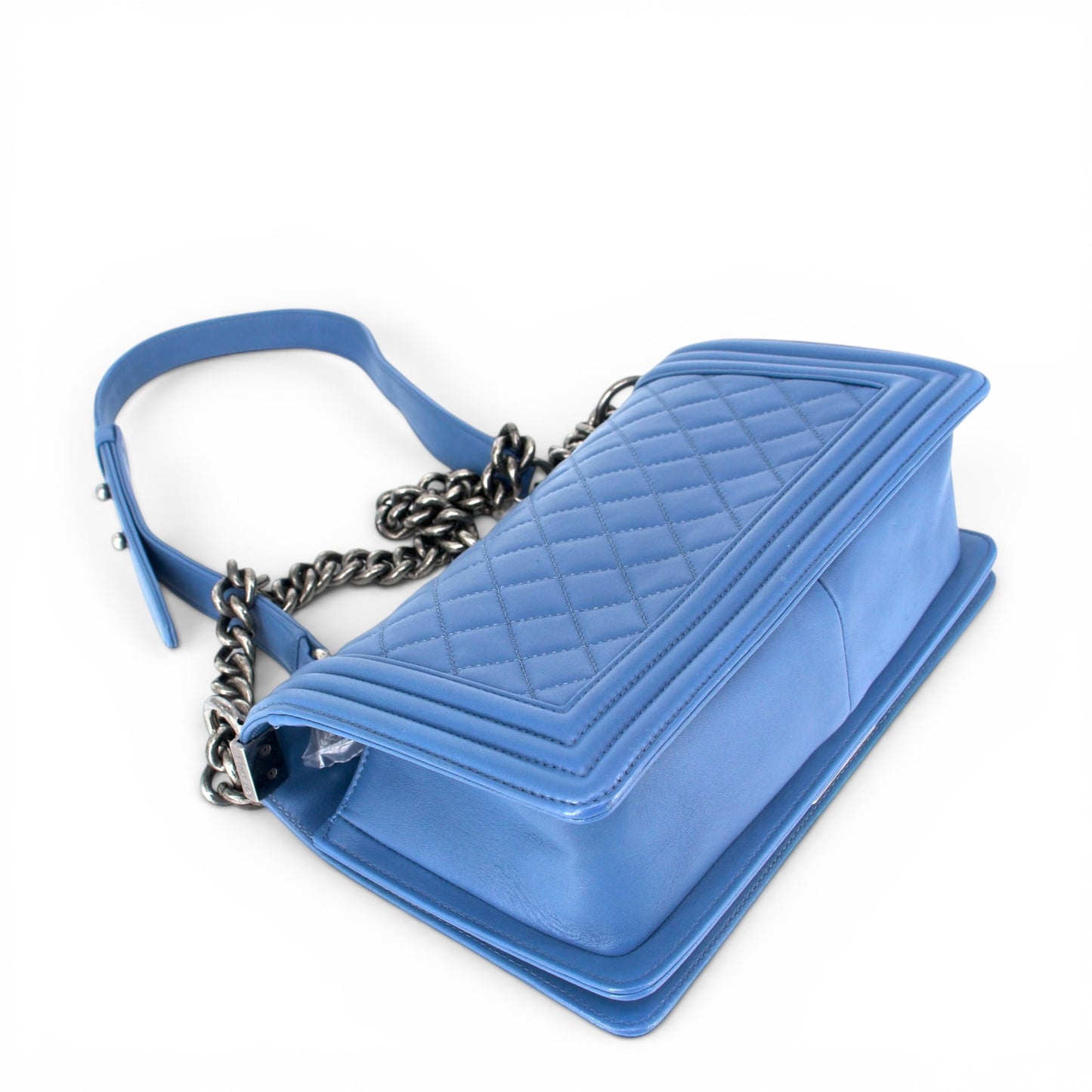 Chanel Medium Boy blau RHW