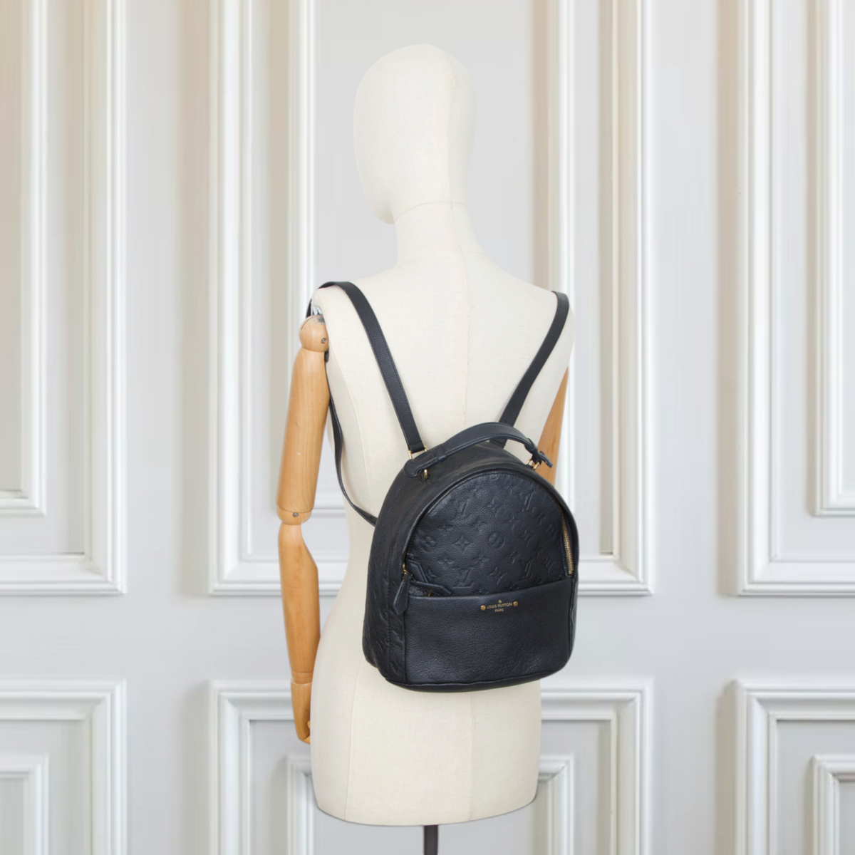 Louis Vuitton Sorbonne Rucksack Empreinte schwarz