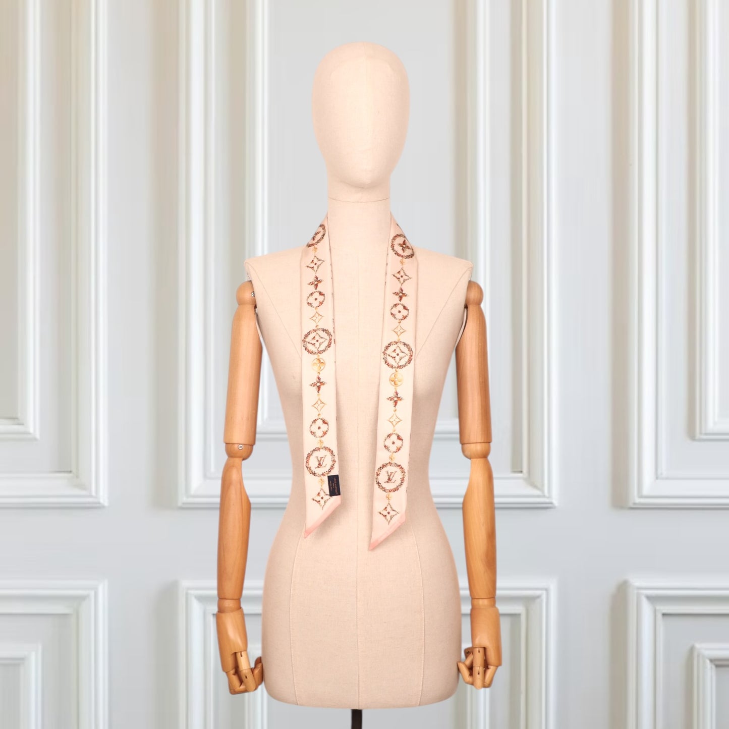 Louis Vuitton Bandeau "Monogram Flowers BB" rosa