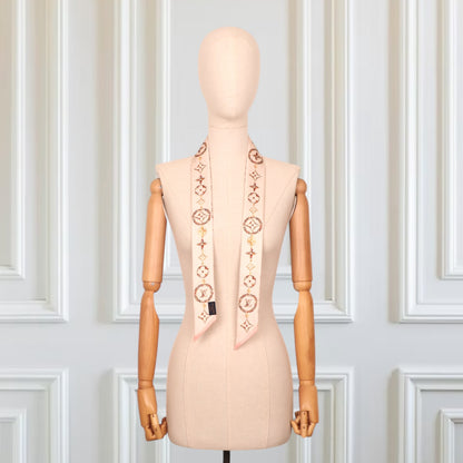 Louis Vuitton Bandeau "Monogram Flowers BB" rosa