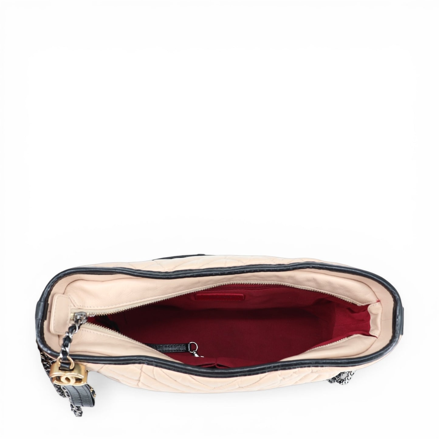 Chanel Gabrielle large beige/schwarz