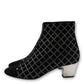 Chanel Stiefeletten schwarz mit Strass Gr. 37.5